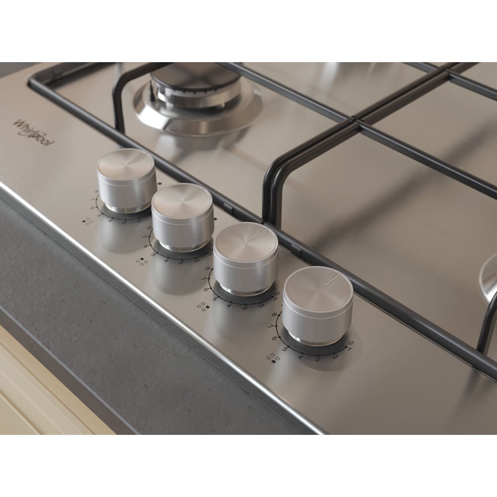 EAN 8003437625398 - Whirlpool TGML 650 IX Acero inoxidable Integrado 58 cm Encimera de gas 4 zona(s) imagen 6