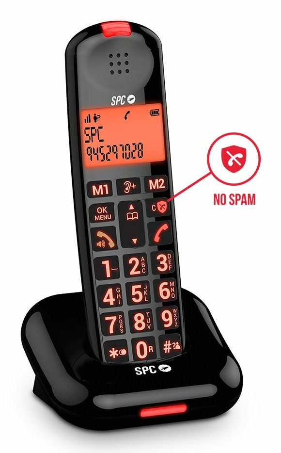 EAN 8436609912116 - SPC Comfort Kairo Teléfono DECT Identificador de llamadas Negro imagen 2