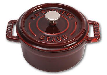 Staub Mini Cocotte 10cm Rund Grenadine, Gusseisen