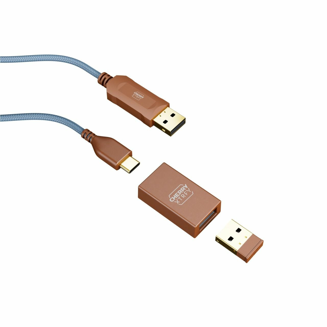Ratón Cherry M64 Wireless, Gaming Azul Claro/Cobre Cx-M64w-Blue