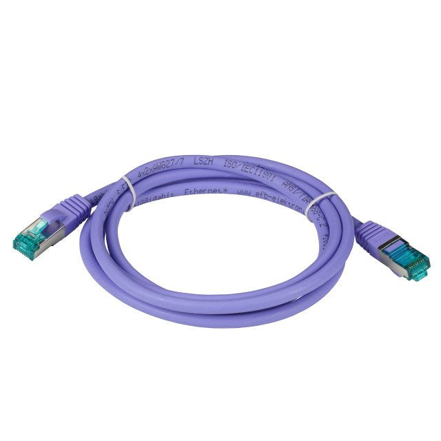 Efb Rj45 Patchk. S Ftp Cat.6a Lszh Cat.7 Rohk. 10.00m Violet