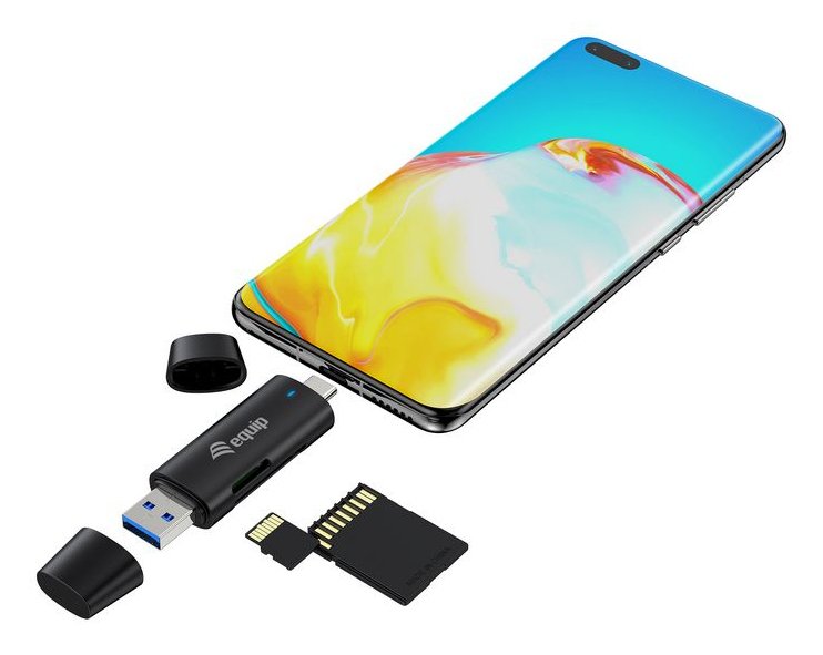 Equip Dual Connector Usb-C -A Sd Micro Sd 5gbps