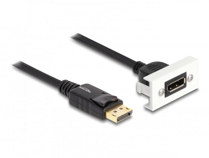 Delock Módulo Easy 45 Displayport 8k 30 Hz Con Cable Corto, 22,5 X 45 Mm