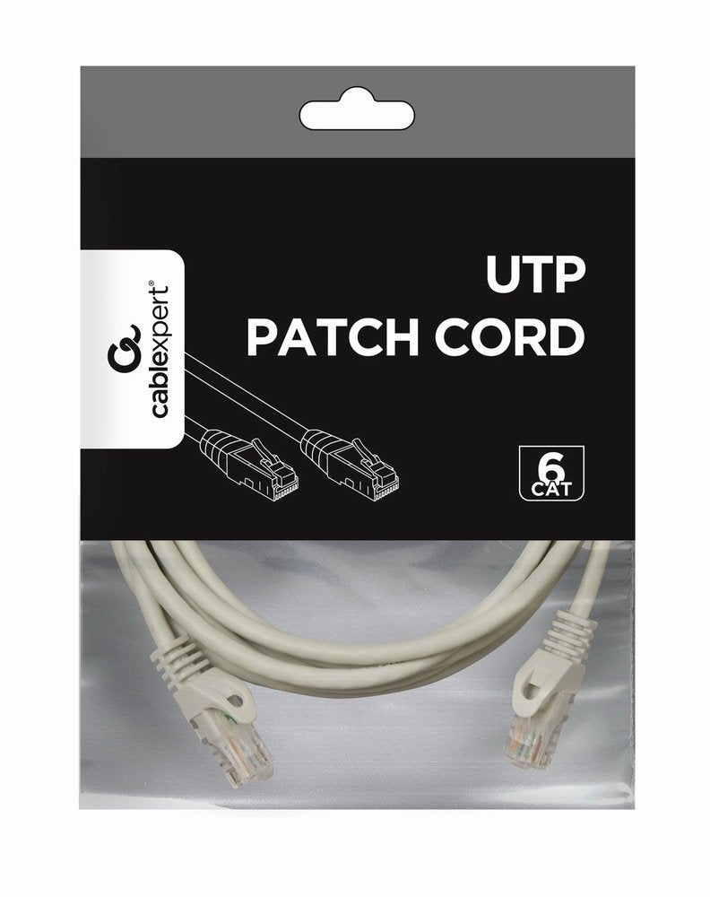 Gembird Cable De Red Utp Cat6 Awg26 3m Gris  Pp6u-3m