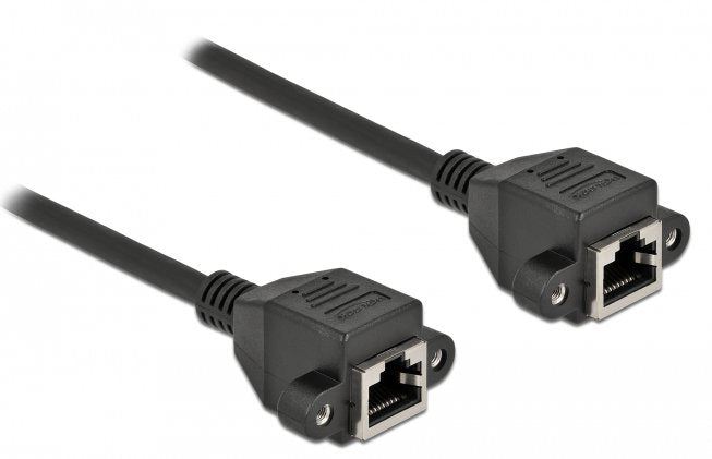 Cable Delock 87012 De Red Negro 5 M Cat6a S/Ftp (S-Stp)