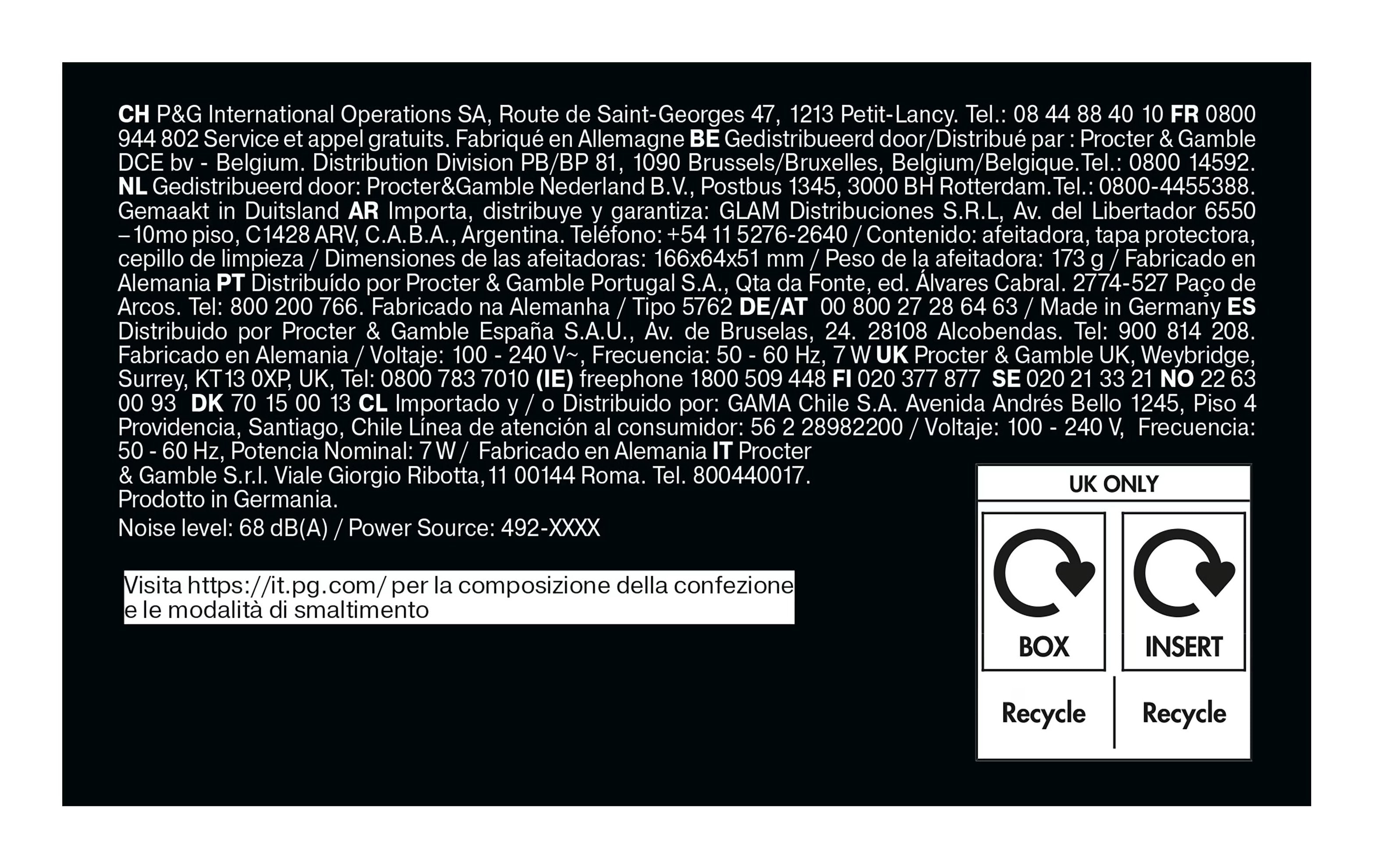 EAN 8700216646130 - Braun Series 5 52-B1000s Máquina de afeitar de láminas Negro imagen 10