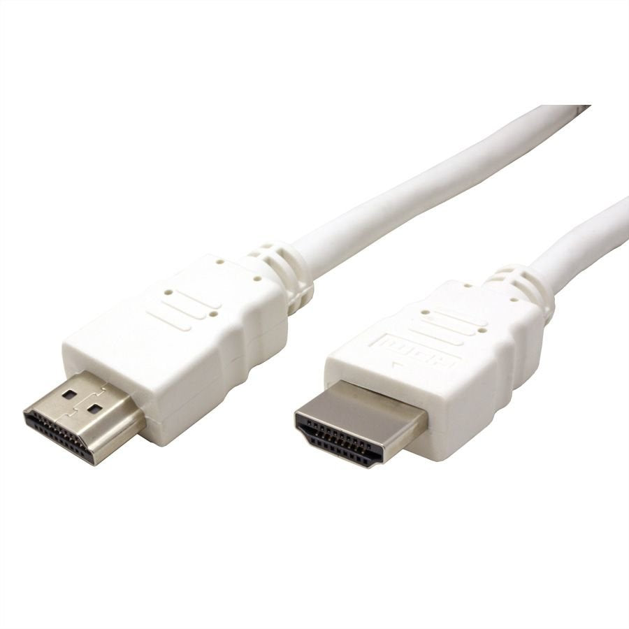 Value Hdmi High Speed Cable Mit Ethernet, Wei, 5 M