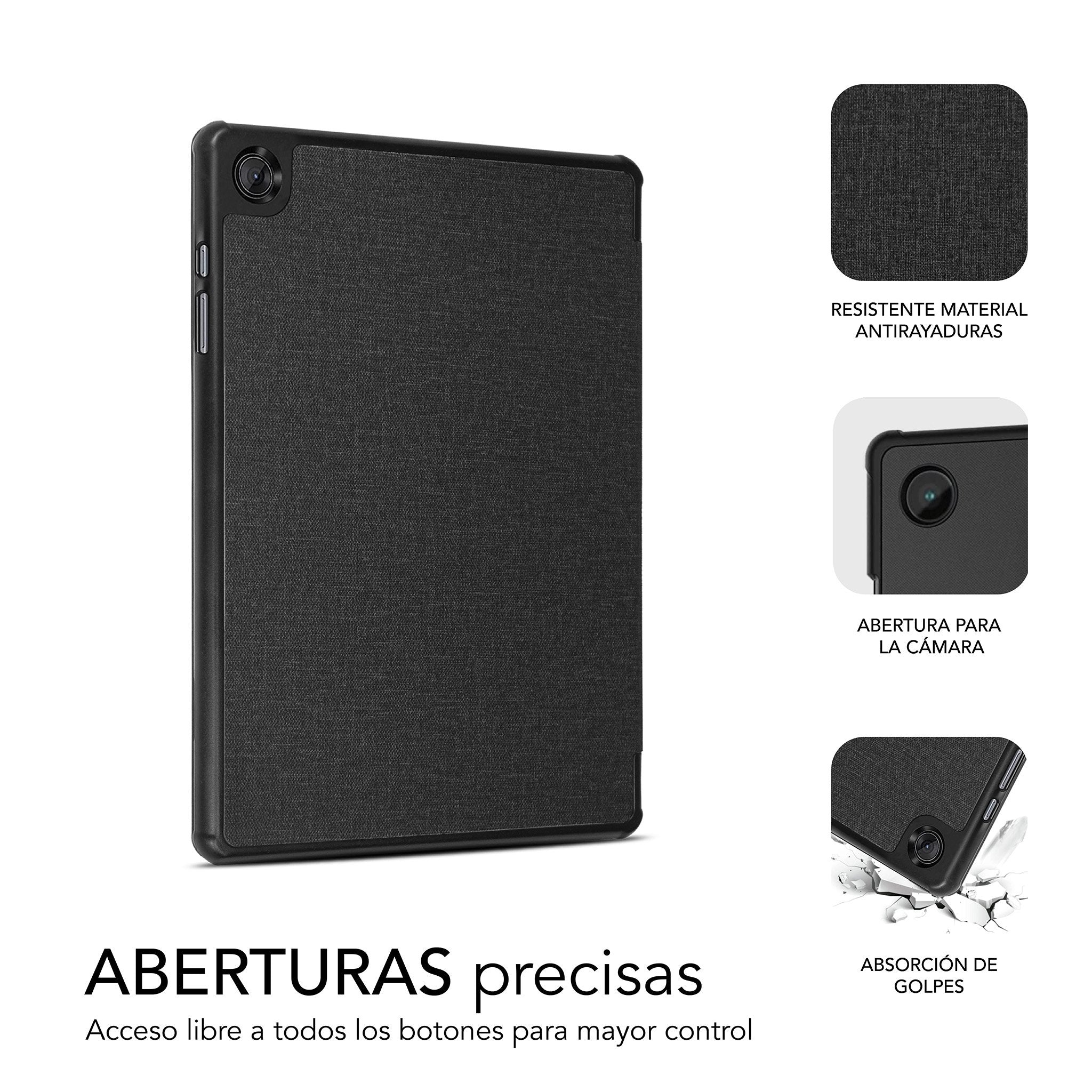 EAN 8436586742942 - SUBBLIM FUNDA TABLET SHOCK CASE SAMSUNG TAB A9+ 11'' NEGRO 27,9 cm (11") Folio imagen 4