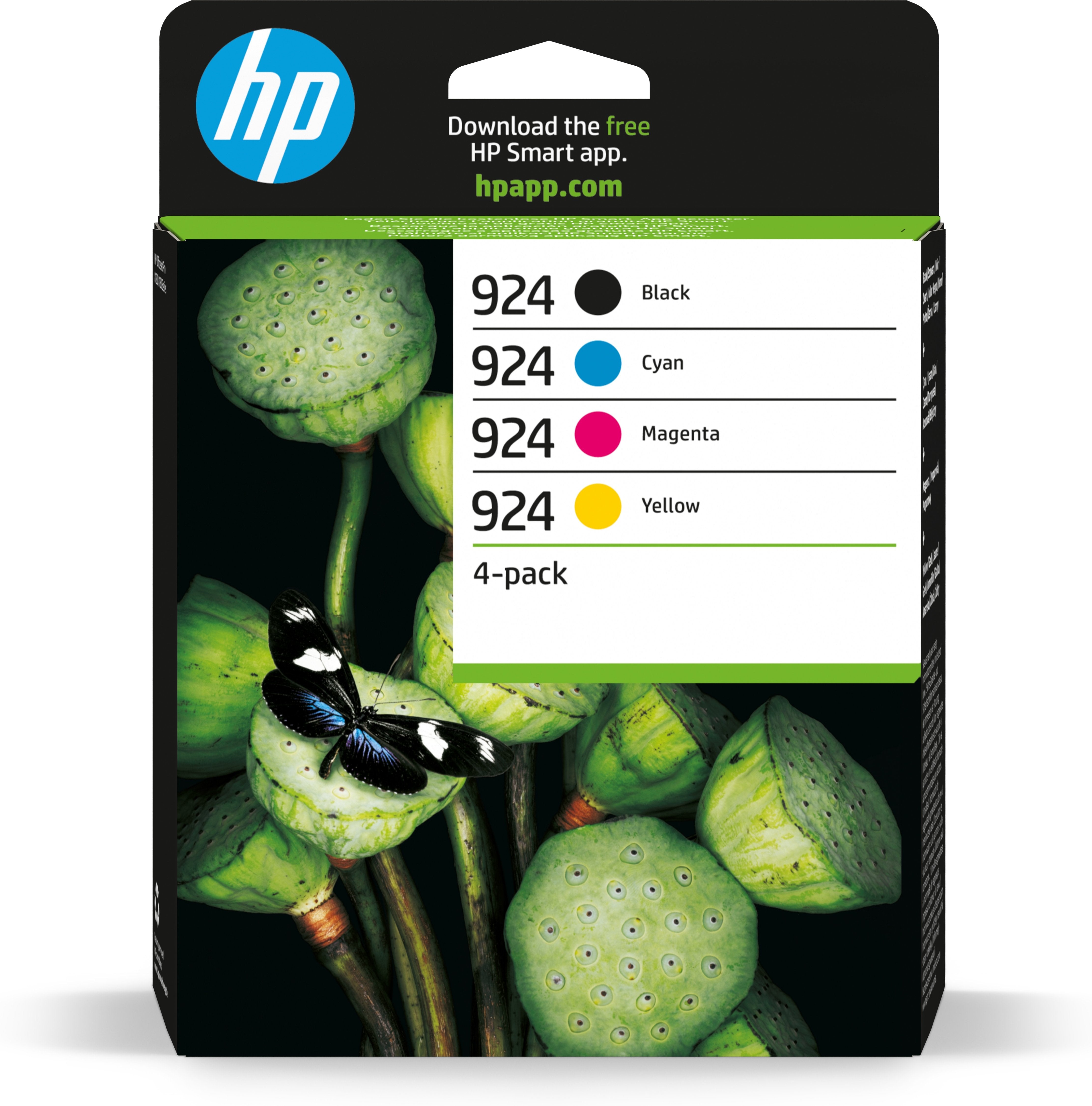 Hp 924 - Pack De 4 - Negro, Amarillo, Cian, Magenta