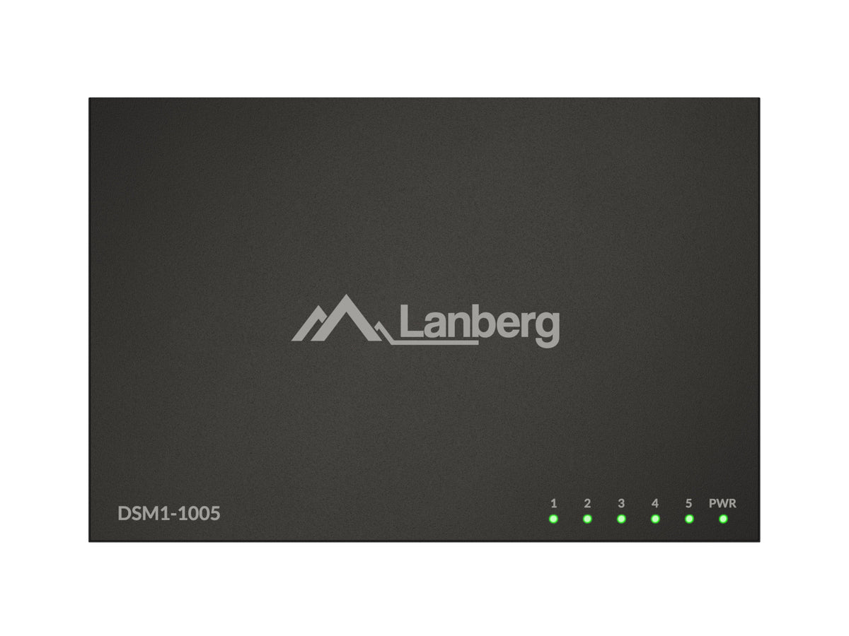 EAN 5901969447750 - Lanberg DSM1-1005 switch No administrado Gigabit Ethernet (10/100/1000) Escritorio Negro imagen 4