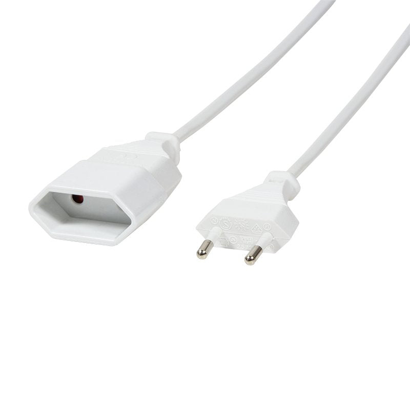 Logilink Cable De Alimentación, De Extensión 2m, Blanco