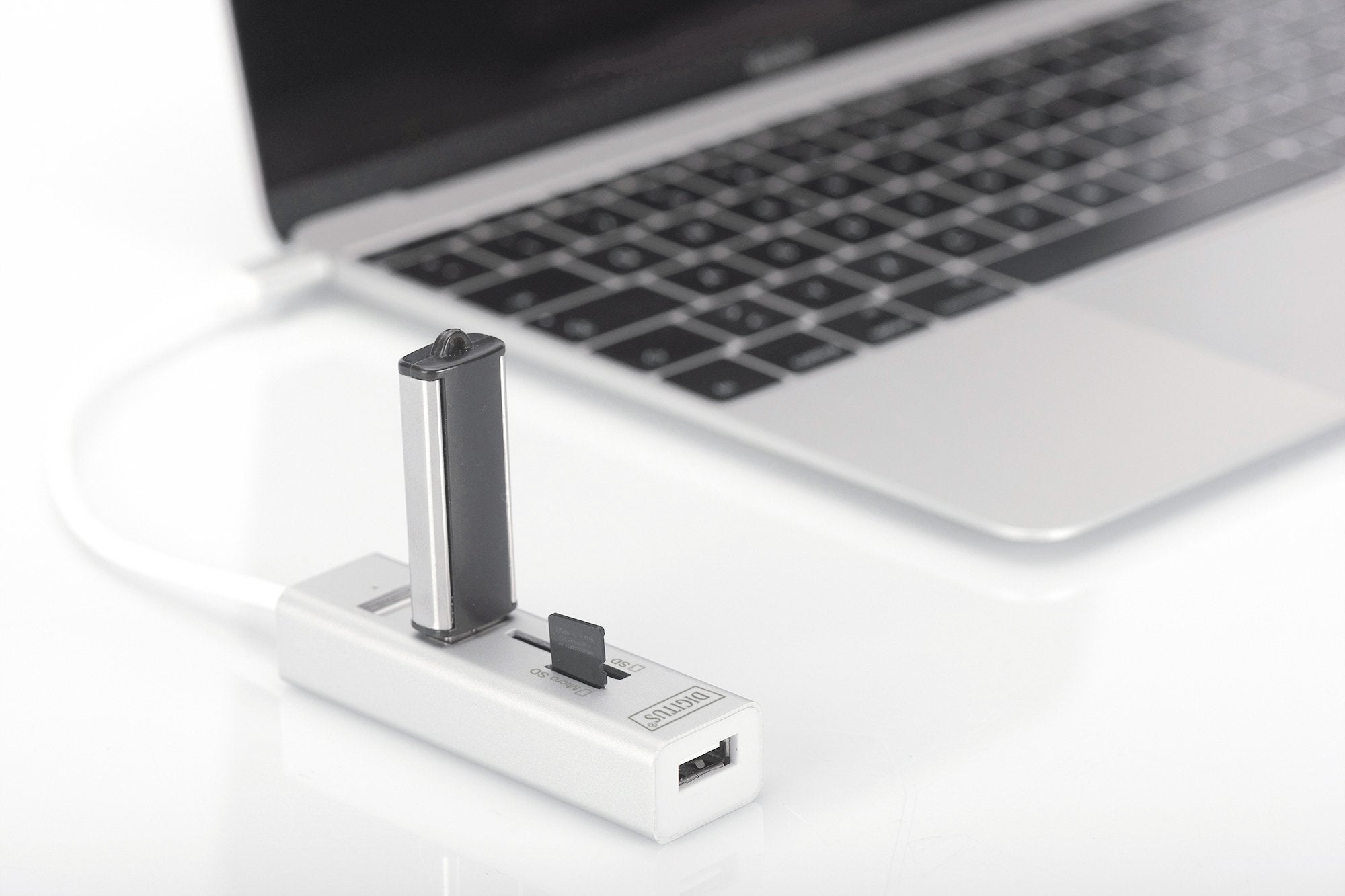 Lector De Tarjetas Externo Digitus Da-70243 Blanco Usb 2.0