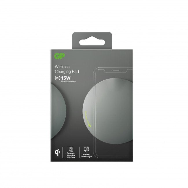 Cargador Inalambrico Gp Qp1a 15w Gris Usb-C 165qp1agrey