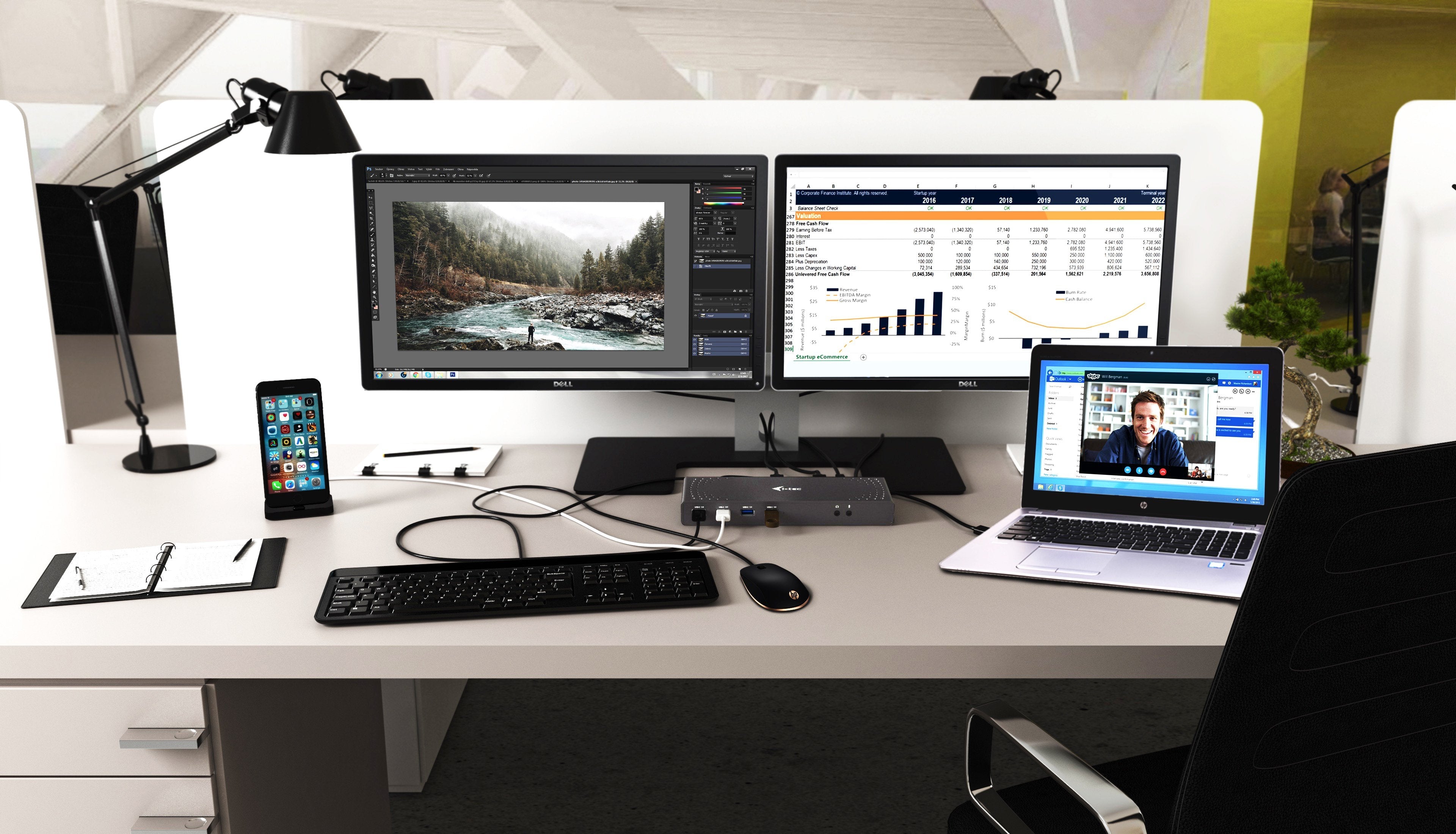 EAN 8595611702051 - i-tec CADUAL4KDOCK base para portátil y replicador de puertos Alámbrico USB 3.2 Gen 1 (3.1 Gen 1) Type-C  imagen 10