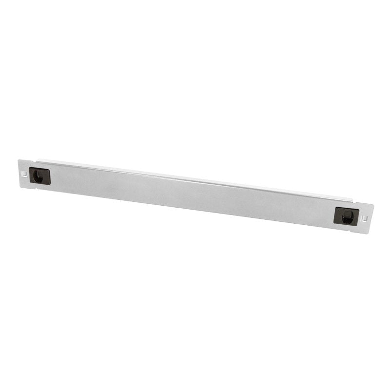 19" Blank Panel, Tool-Free Snap-In Type, 1u, Metal, Gris