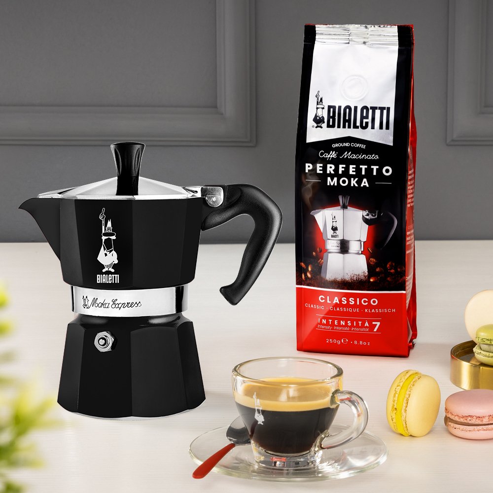 EAN 8006363018401 - Bialetti Moka Exress Cafetera italiana Negro imagen 3