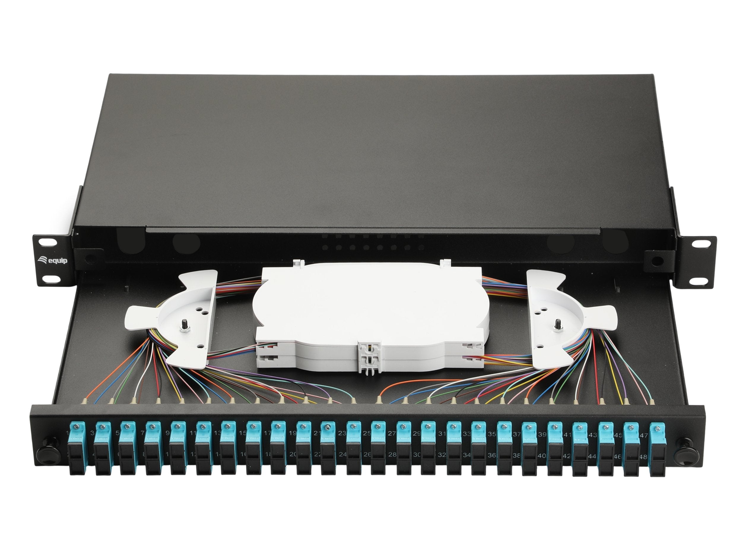 Equip Lwl-Spleisskamen 24-Port Lc-Duplex Om3 1u Komplett Sw