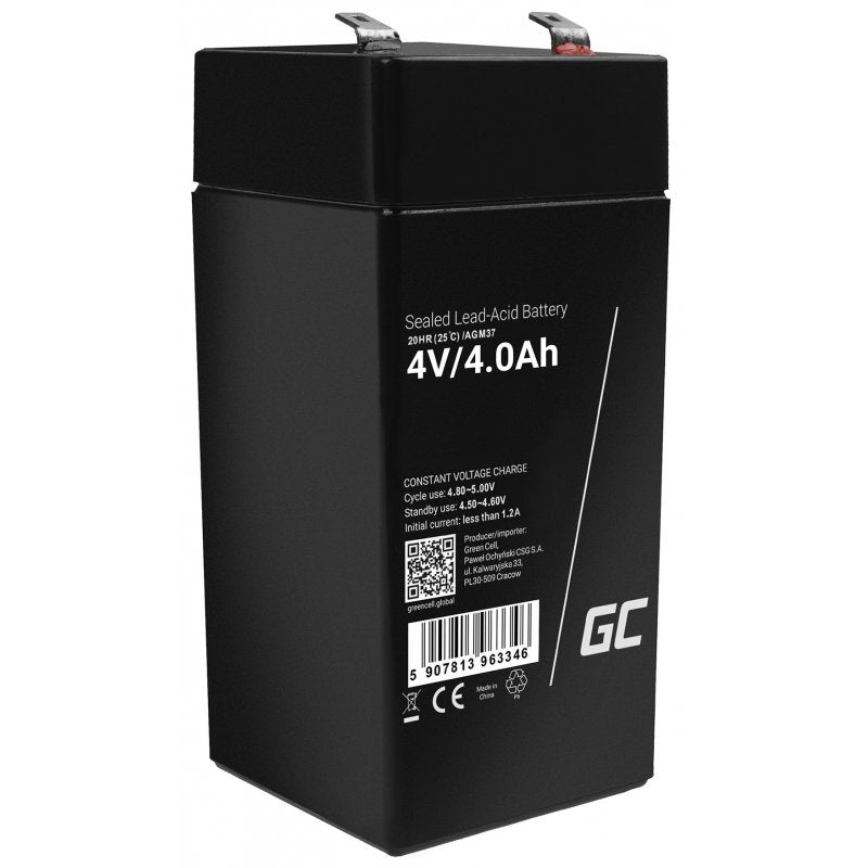 Greencell Batería Agm Vrla 4v 4ah