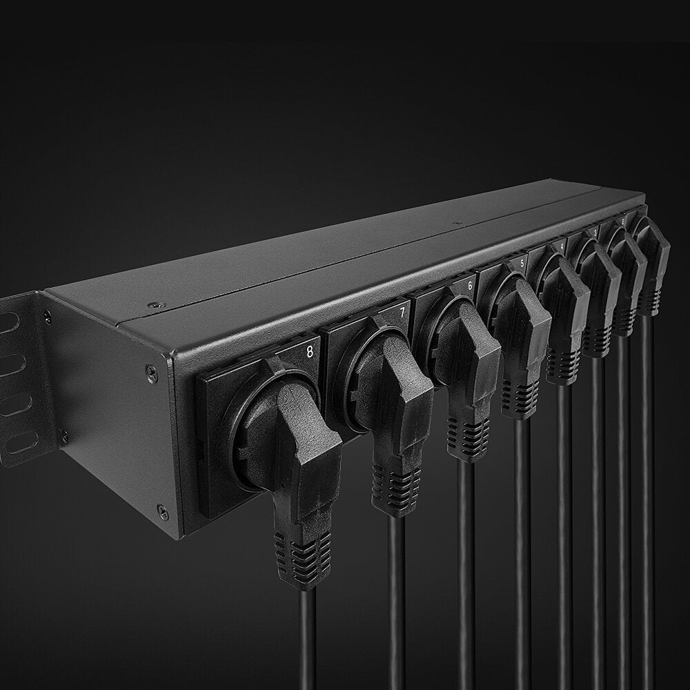 Lindy 73025 Unidad De Distribución De Energía (Pdu) 8 Salidas Ac 1.5u Negro
