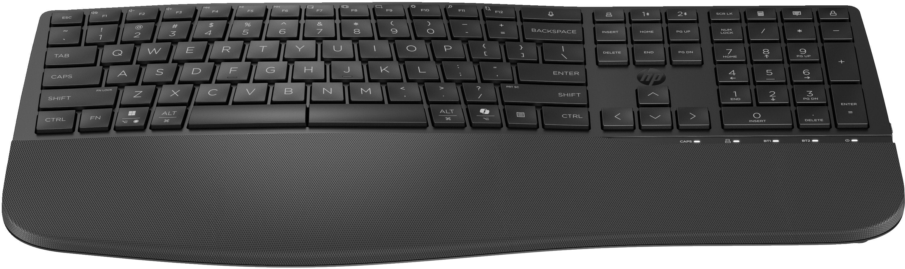 EAN 198122955169 - HP 685 Comfort Dual-Mode Keyboard teclado Oficina RF Wireless + Bluetooth Negro imagen 10