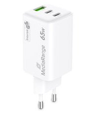 Cargador Mediarange Triple Usb-A Y Usb-C 65w