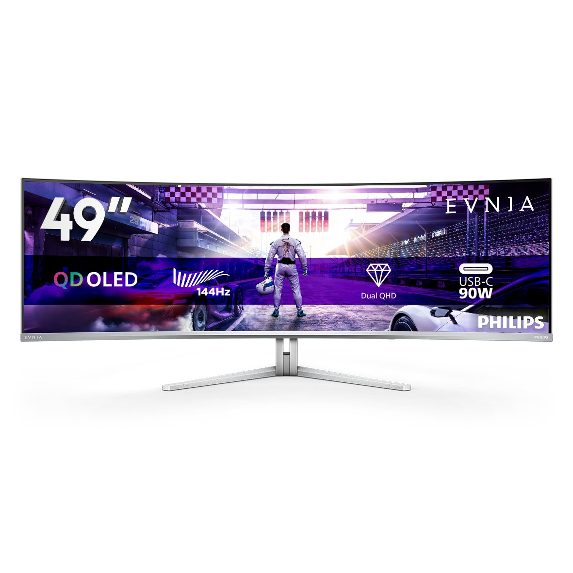 EAN 8712581803926 - Philips Evnia 8000 49M2C8900L/00 pantalla para PC 124,2 cm (48.9") 5120 x 1440 Pixeles Dual QHD QD-OLED B imagen 3