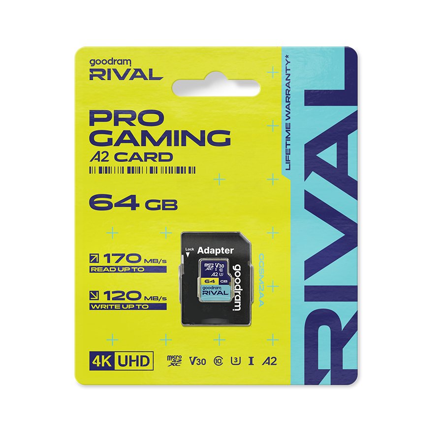 EAN 5908267914724 - Goodram microSDXC 64GB V30 A2 UHS I U3 RIVAL + adapter Clase 10 imagen 26