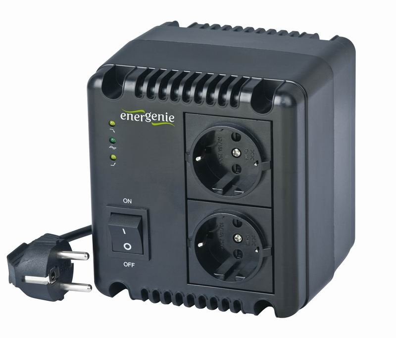 EAN 8716309068741 - EnerGenie EG-AVR-1001 regulador de voltaje 2 salidas AC 140 - 270 V Negro imagen 1