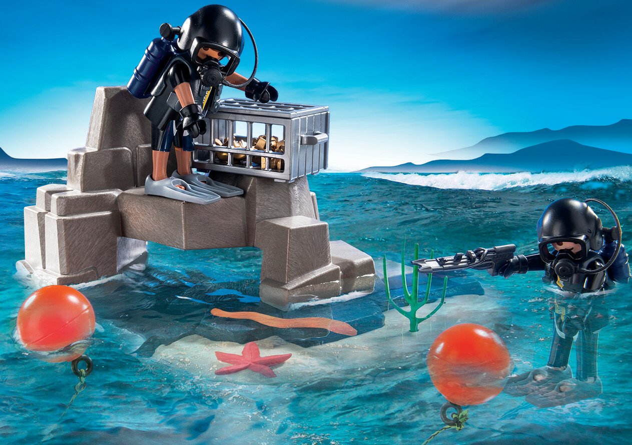 Playmobil Fuerzas Especiales Superset Unidad De Buceo