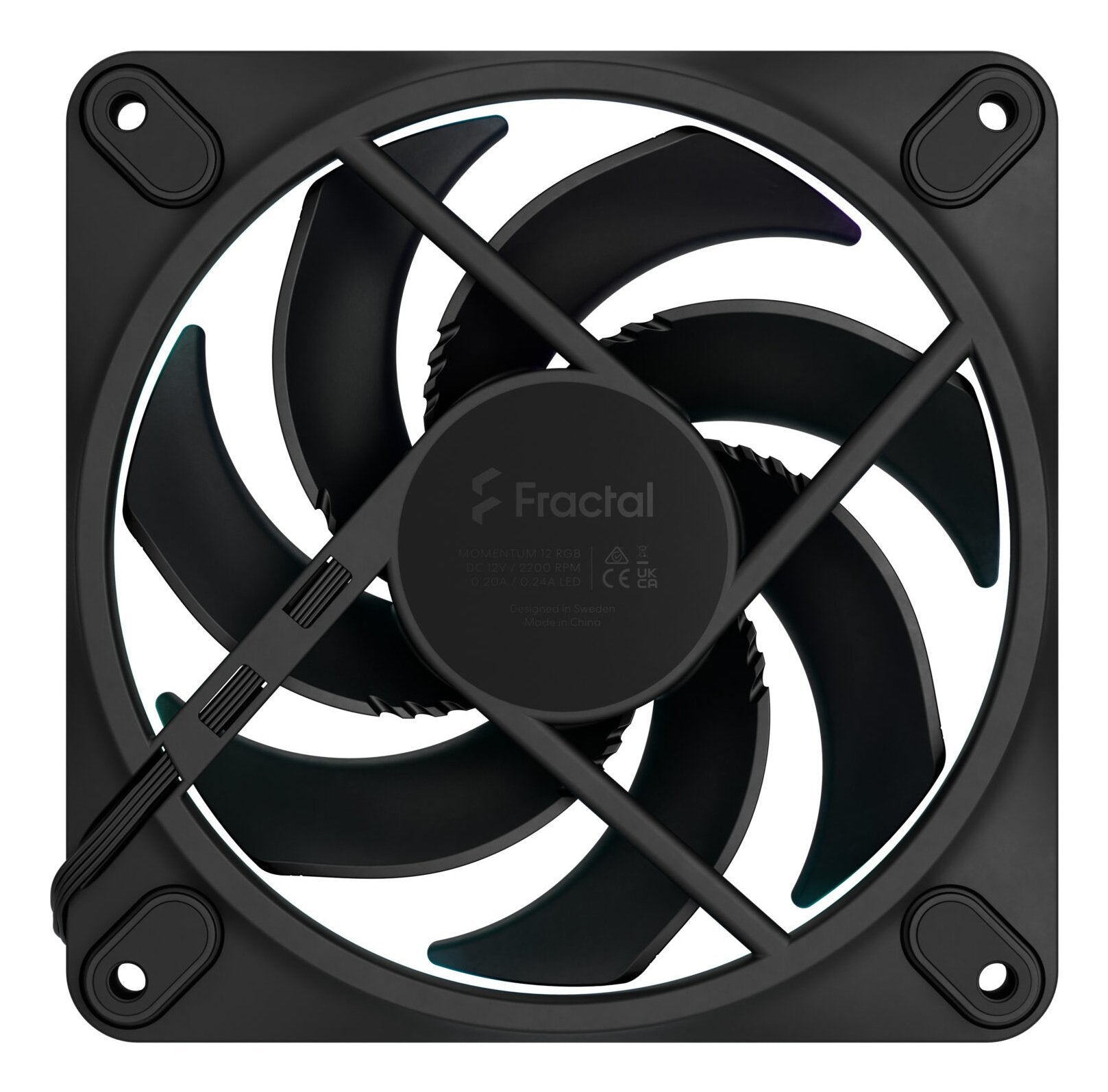 EAN 7340172708889 - Fractal Design Momentum 12 RGB Carcasa del ordenador Ventilador 12 cm Negro 1 pieza(s) imagen 5