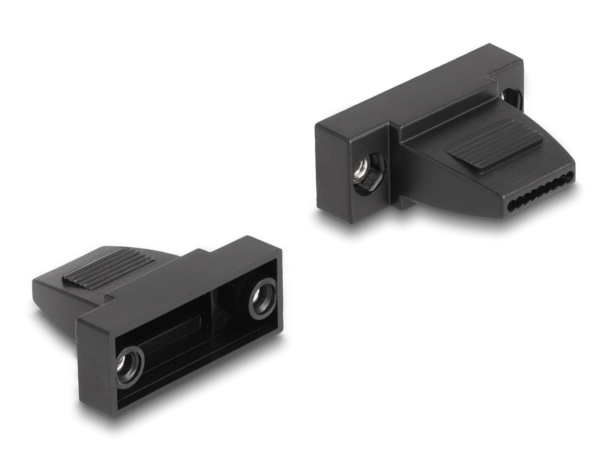 Delock 67025 Carcasa D-Sub Para 9 Pines Macho / Hembra; Carcasa De Plástico Para Cable Plano