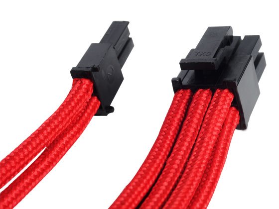 Silverstone Sst-Pp07-Pcir 0.25m, 8p/Pci-E 8pin(6+2) 0,25 M Rojo
