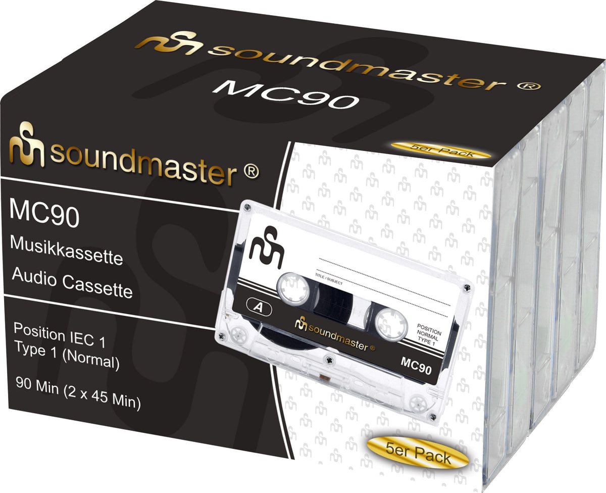 Sound Mc905p Gris Eisen Audiokassette Pack De 5
