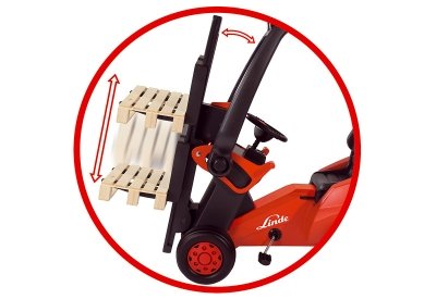 Linde Forklift, Kinderfahrzeug Schwarz/Rot
