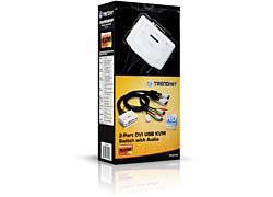 Trendnet Kvm Switch 2-Port Dvi/Usb/Audio Con Kabeln