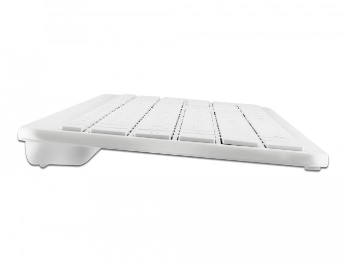 Delock Teclado (Aleman)  Usb 2,4 Ghz Blanco (Flach)