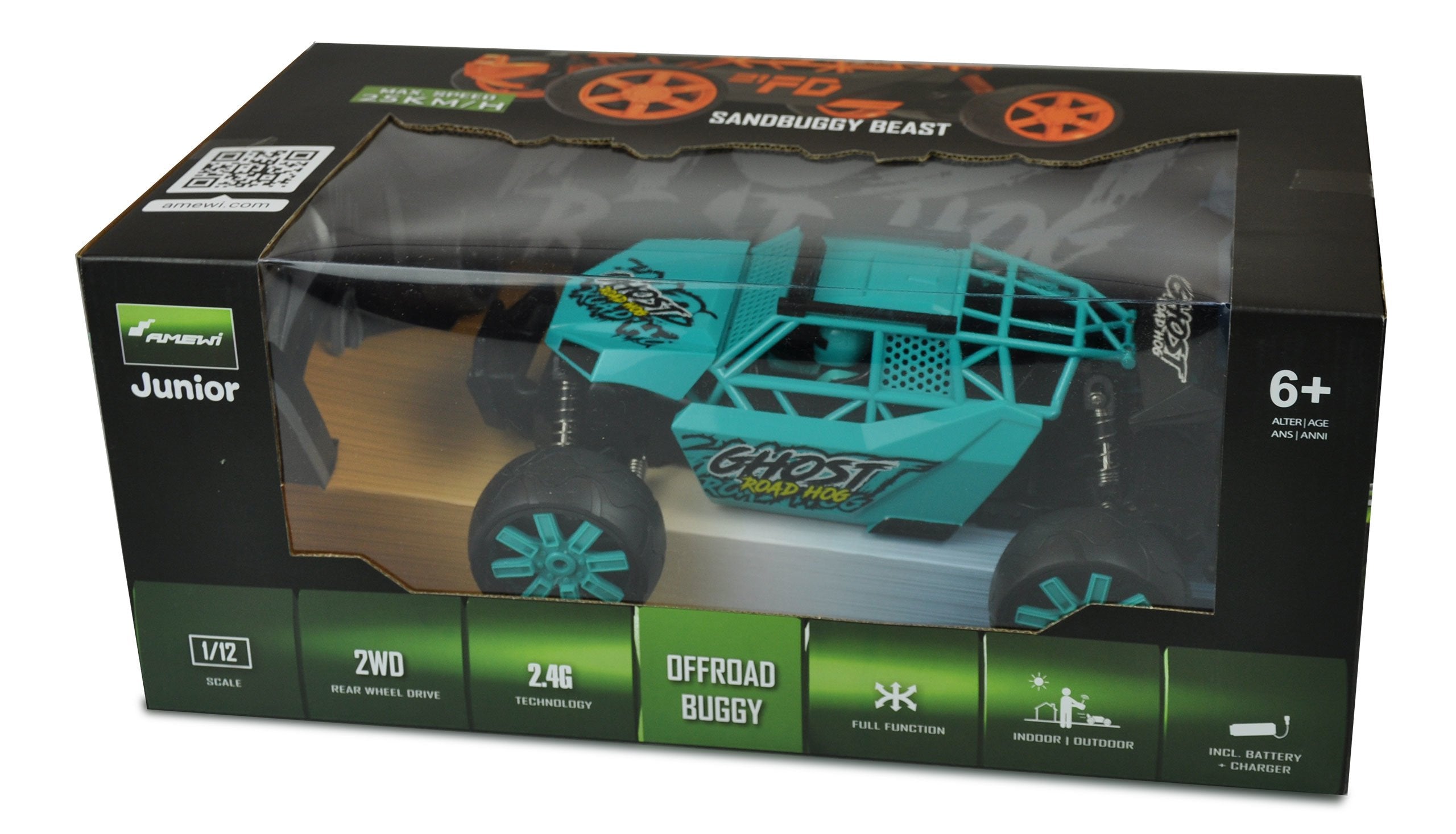 Amewi Rc Auto Sandhggy Ghom 1:12 Rtr Ni-Mh Akku 500mah 6+
