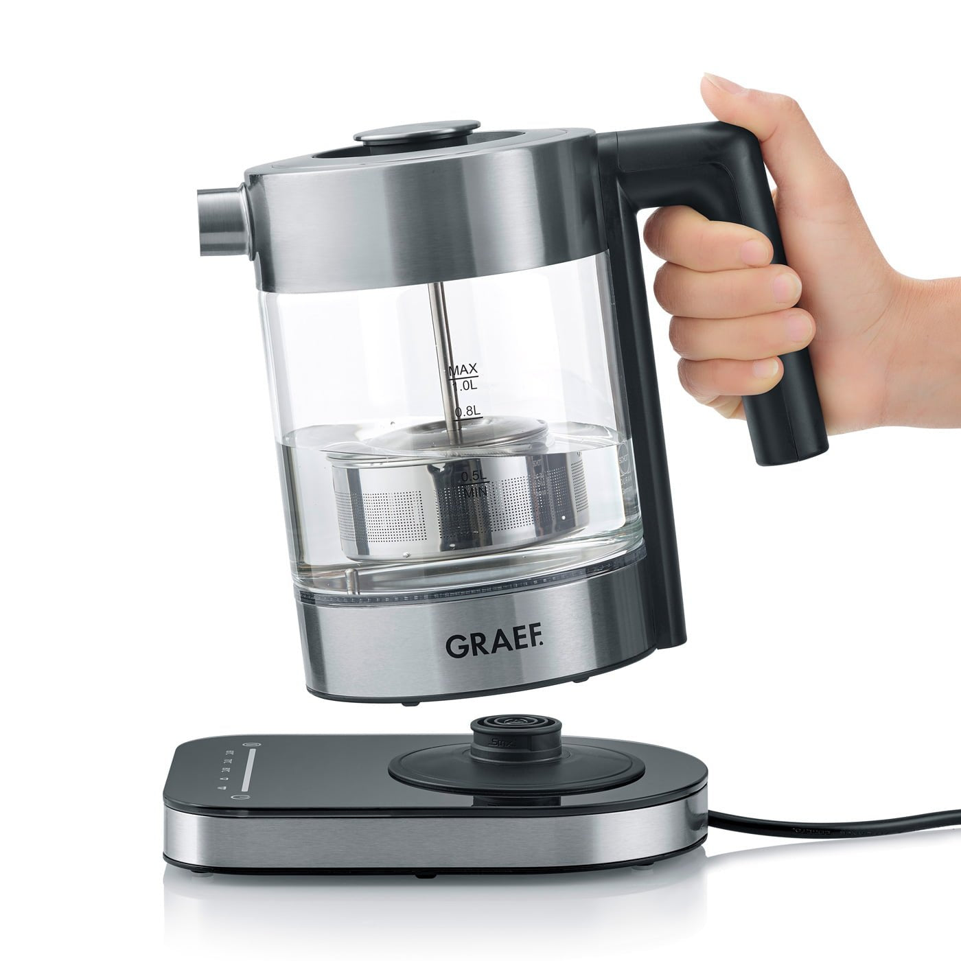 Hervidor Graef Wk 350 Transparente/Inox.