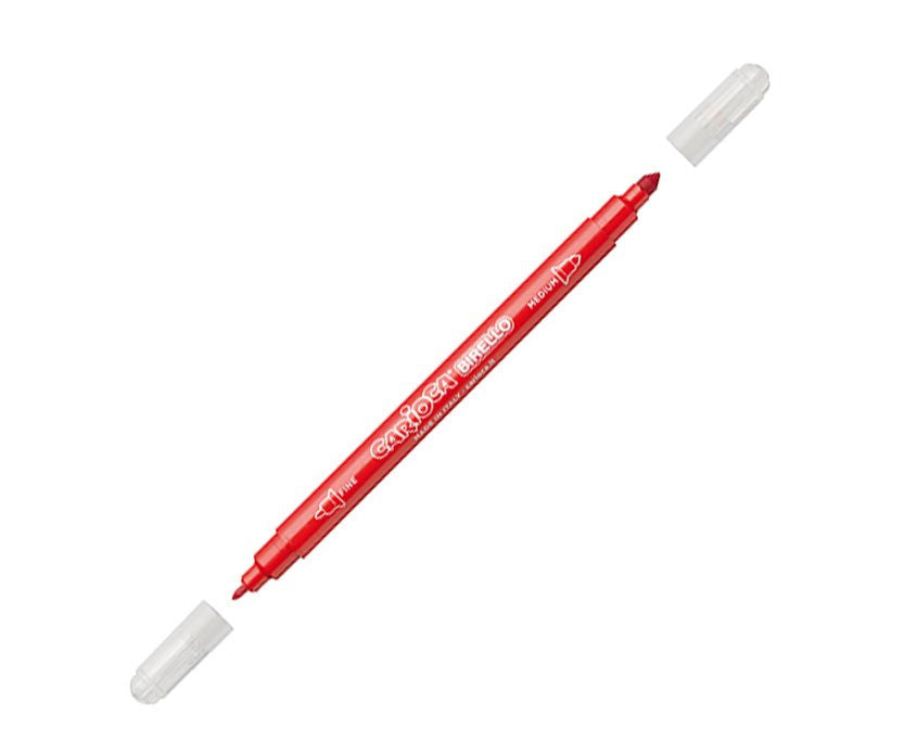 Carioca Rotulador Birello Doble Punta Fina / Media Colores - Caja De 12