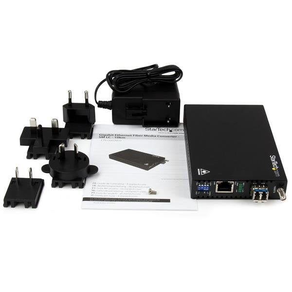 Startech.Com Conversor De Medios De Ethernet Gigabit De Cobre A Fibra - Monomodo Lc - 10km 2 Años