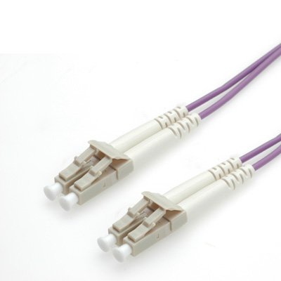 Roline Lwl-Cable 50 125um Om4 Lc Lc Low-Loss-Stecker Violett 0,5m