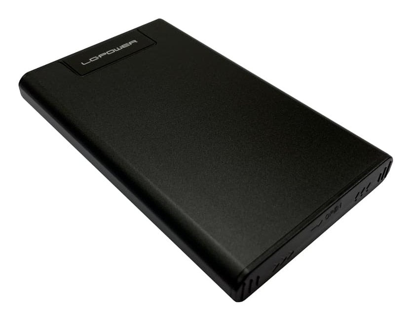 Lc-Power Lc-25u3-C4 Caja Para Disco Duro Externo Carcasa De Disco Duro/Ssd Negro 2.5" Usb Con Suministro De Corriente