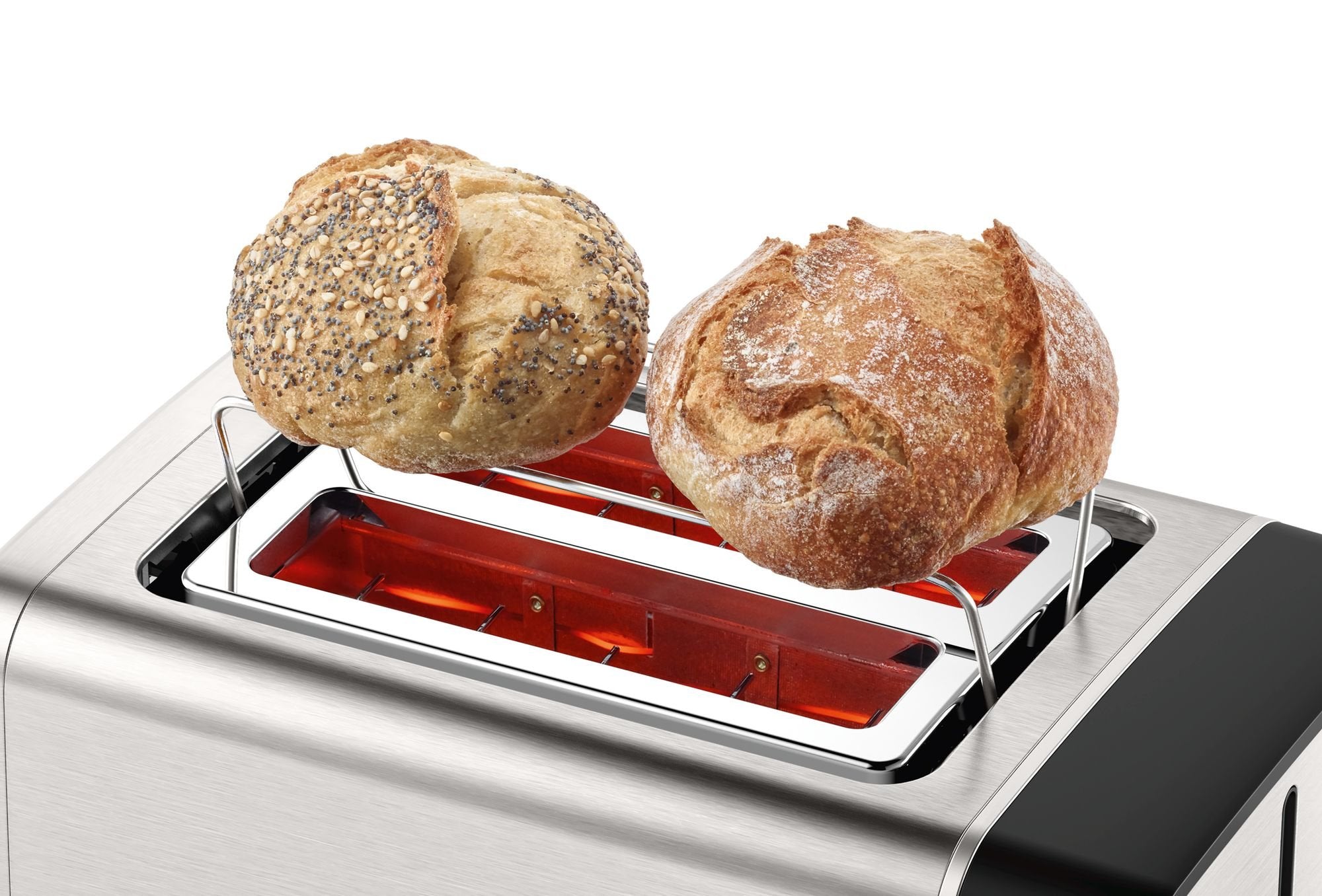 Tostadora Bosch Tat5p420 2 Rebanada(S) 970 W Negro, Acero Inoxidable