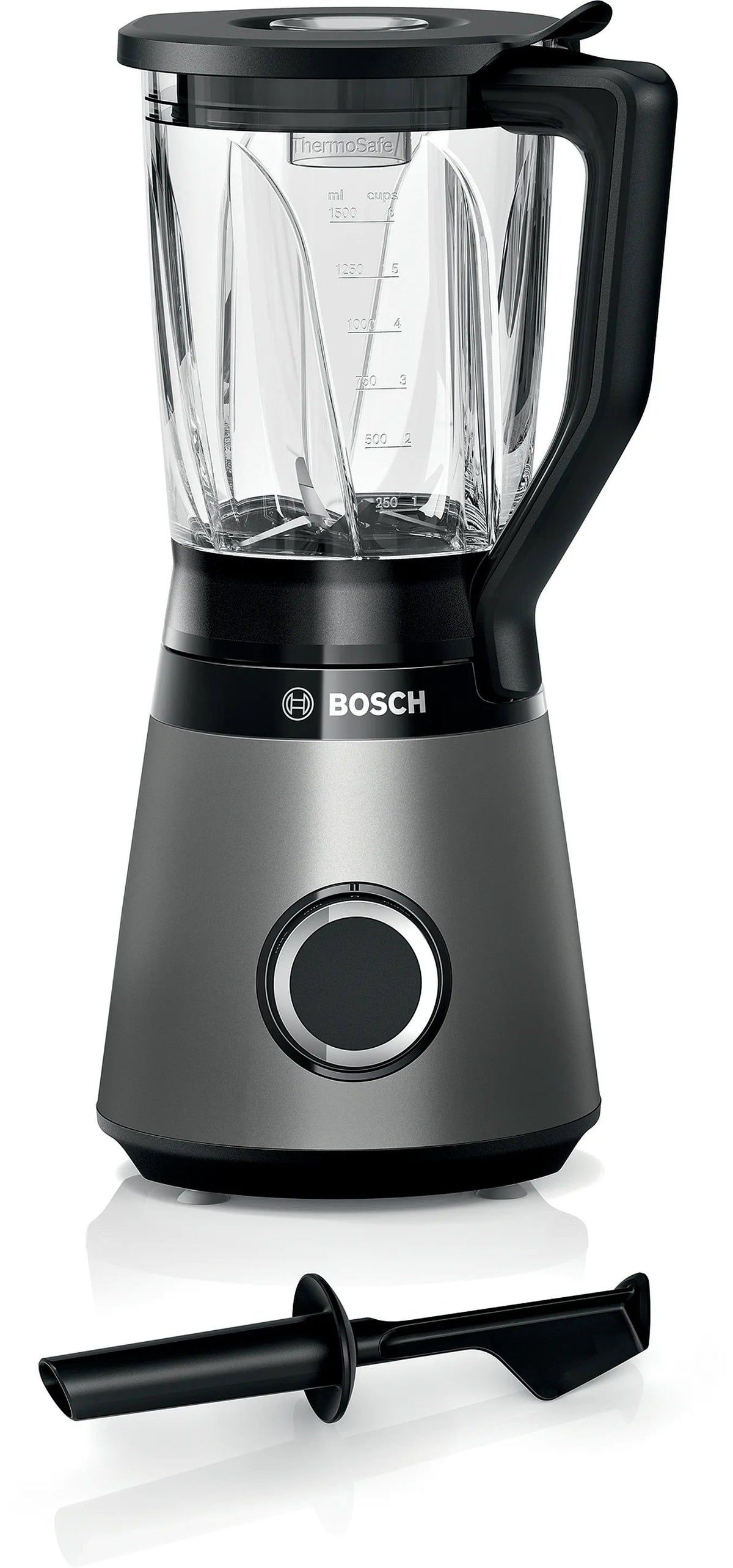 EAN 4242005375318 - Bosch MMB6172SN licuadora 1,5 L Batidora de vaso 1200 W Negro, Acero inoxidable imagen 1