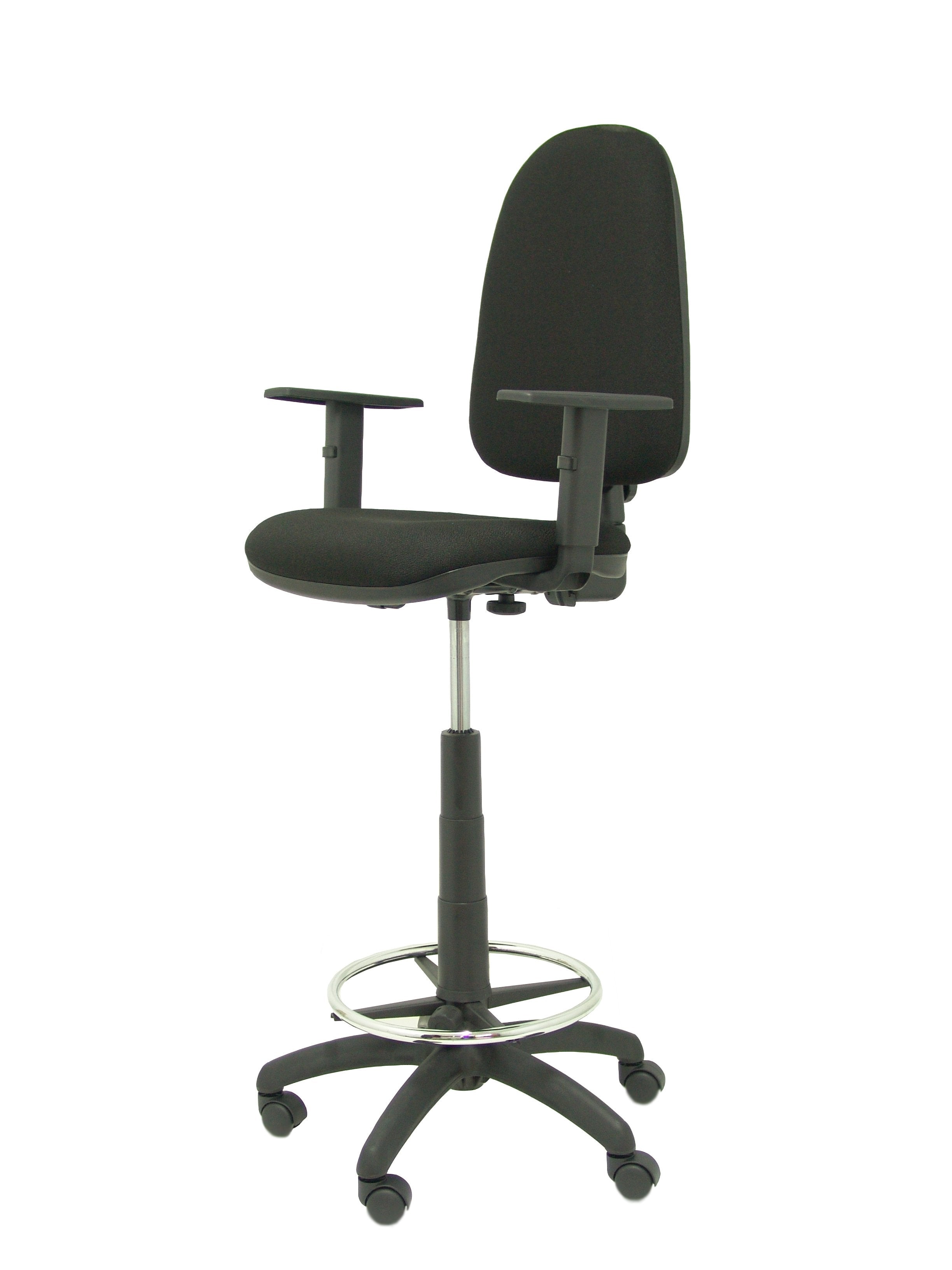 Taburete Ayna Bali Negro Con Brazos Regulables