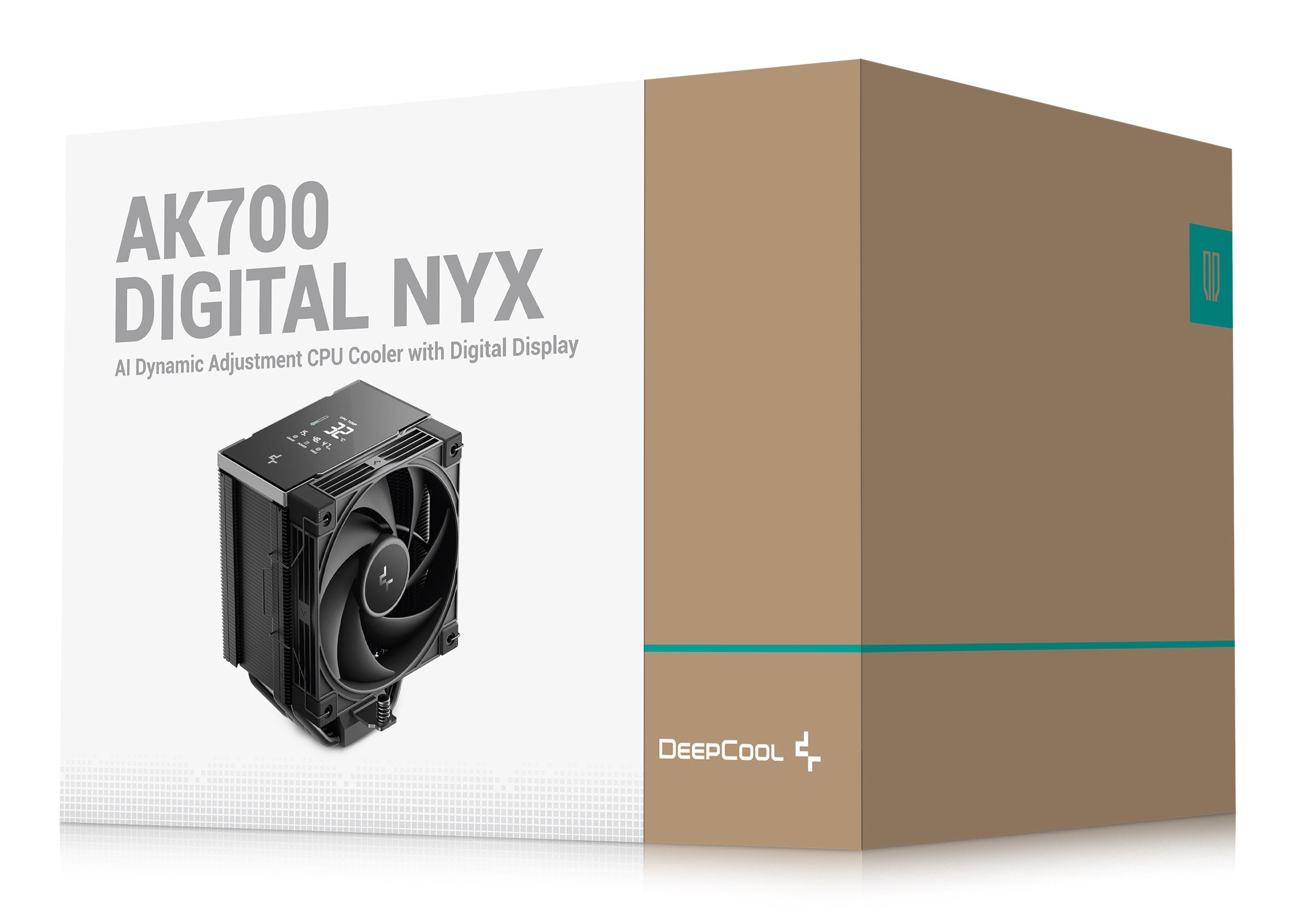 Refrigeración  Cpu Deepcool Ak700 Digital Nyx,Negro, 120 Mm R-Ak700-Bknnmn-Gjd-1
