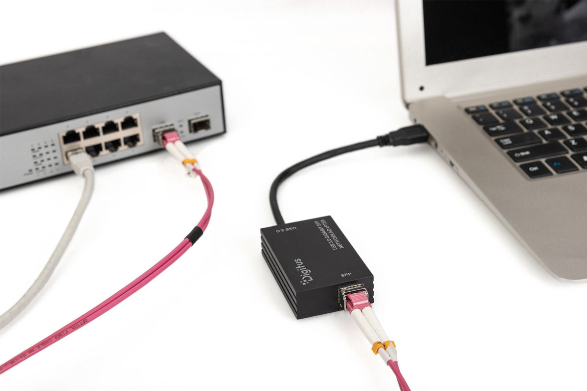 Digitus Adapter Usb3.0 Gigabit Sfp Red