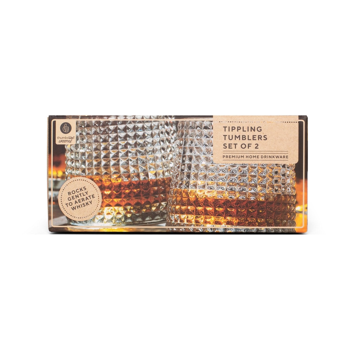 Thumbs Up 1002825 Vaso De Whiskey Transparente 2 Pieza(S) 175 Ml