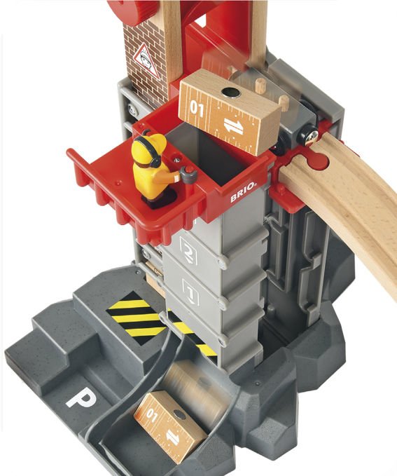 Juego De Tren Elevador De Almacén Grande Brio World