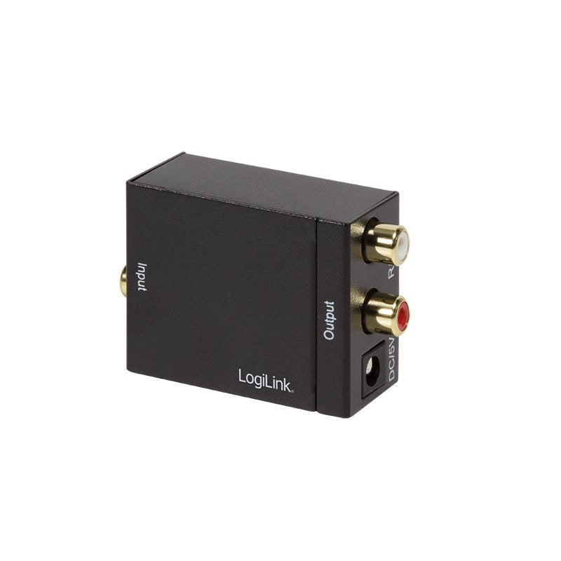 Convertidor De Audio Logilink Coaxial Y Toslink A Analógico L R